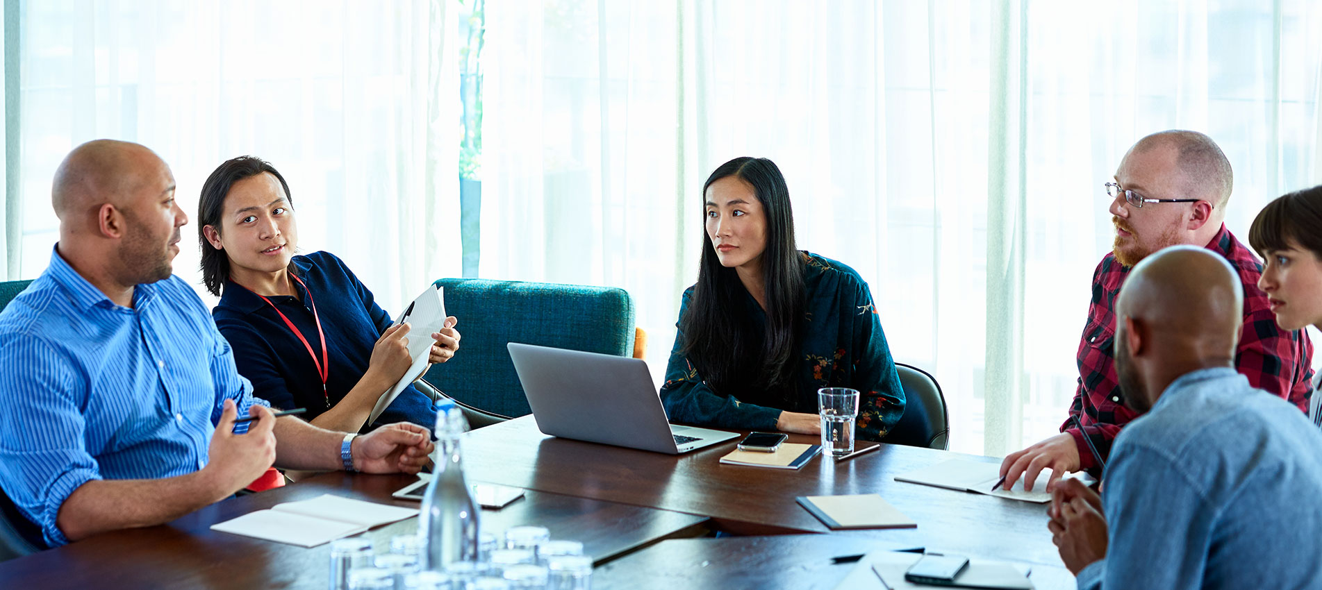 Team of professionals in discussion