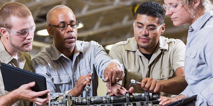 Vocational Class, Learning To Repair Gasoline Engine