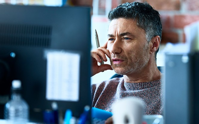 Man working in modern office