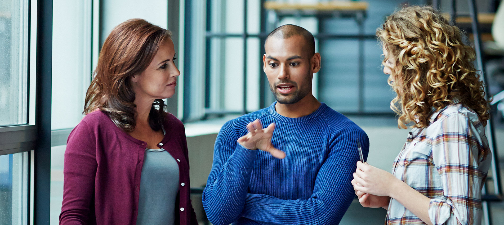 Casual Discussion Between Coworkers