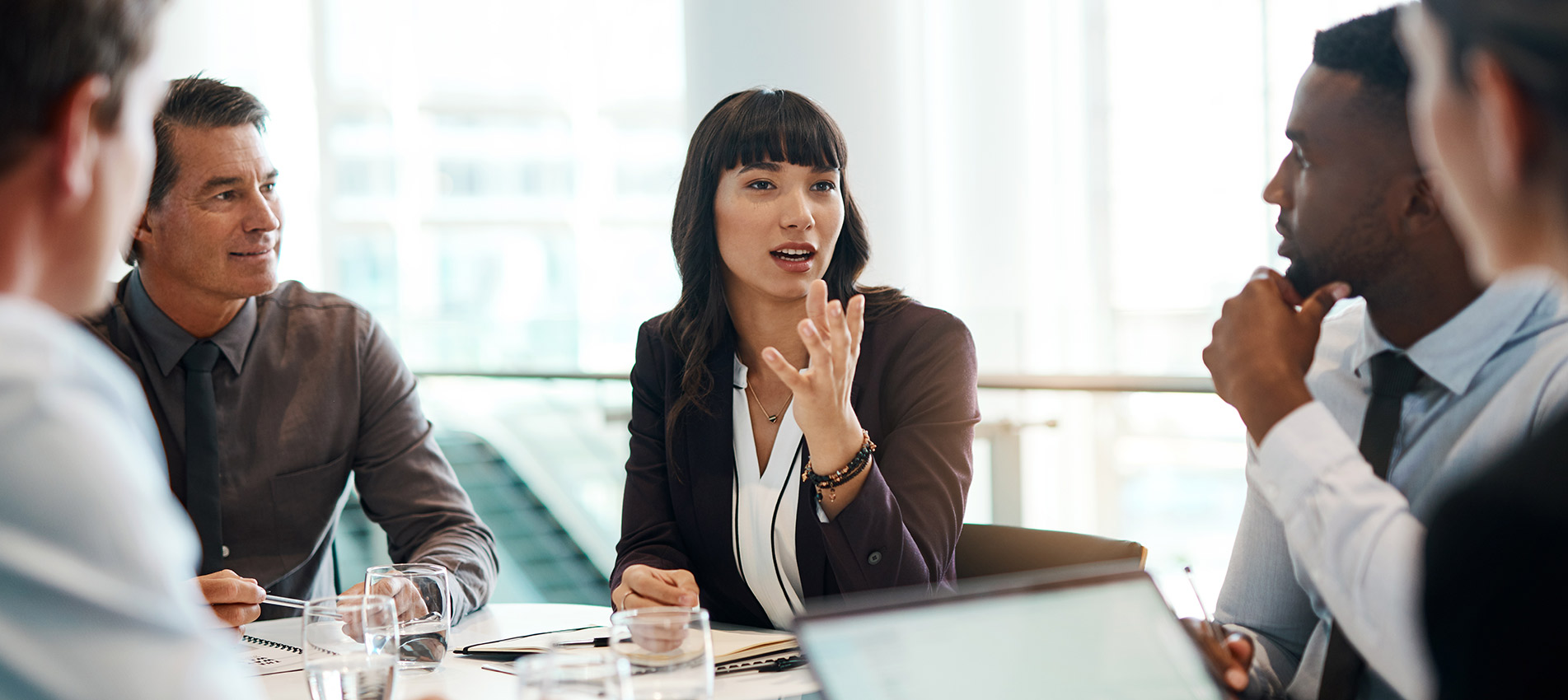Businesspeople Having A Meeting In A Modern Office