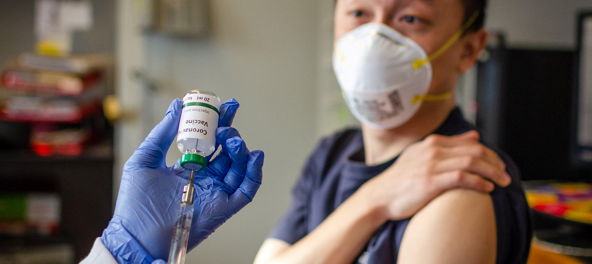 Receiving Coronavirus Vaccine