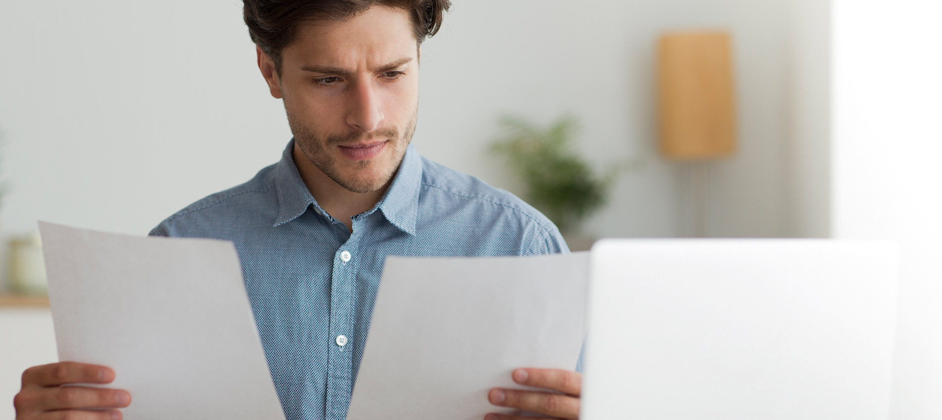 Man Reading Documents