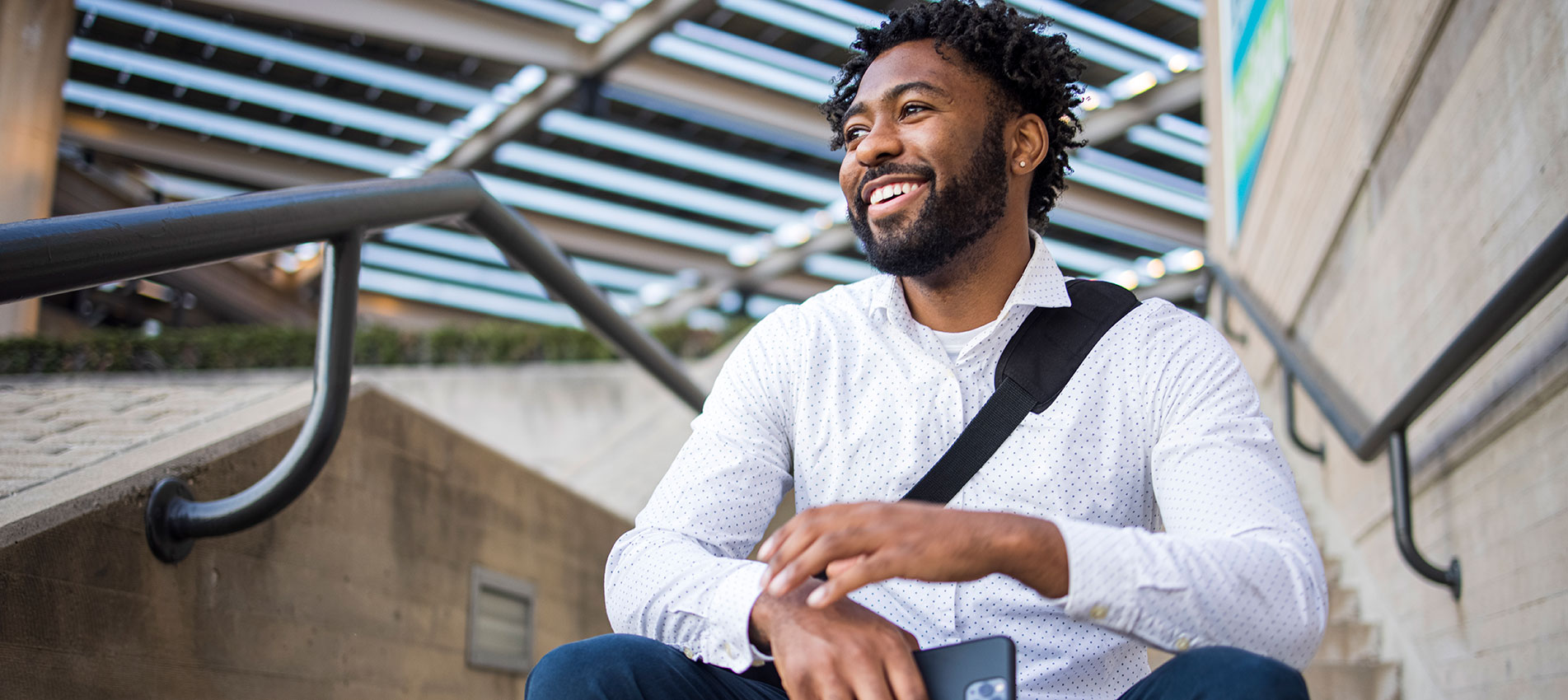 A Confident Smiling Young Black Man