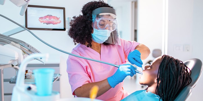 Young Girl Having A Dentist Appointment