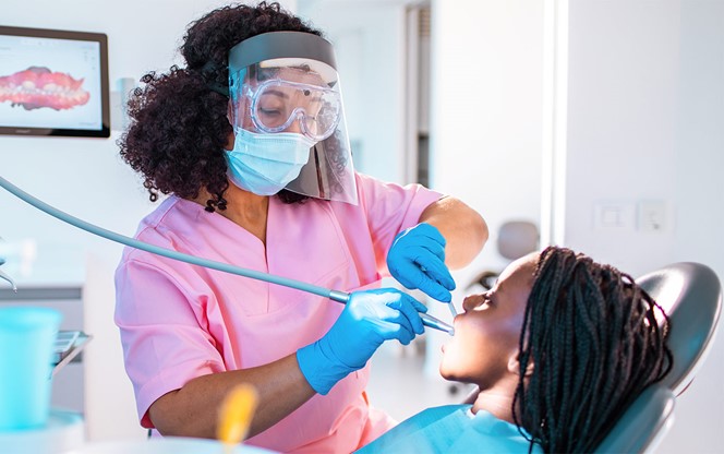 Young Girl Having A Dentist Appointment
