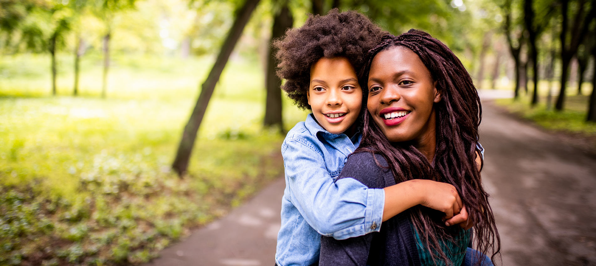 Mother And Daughter Spending A Day At The Park