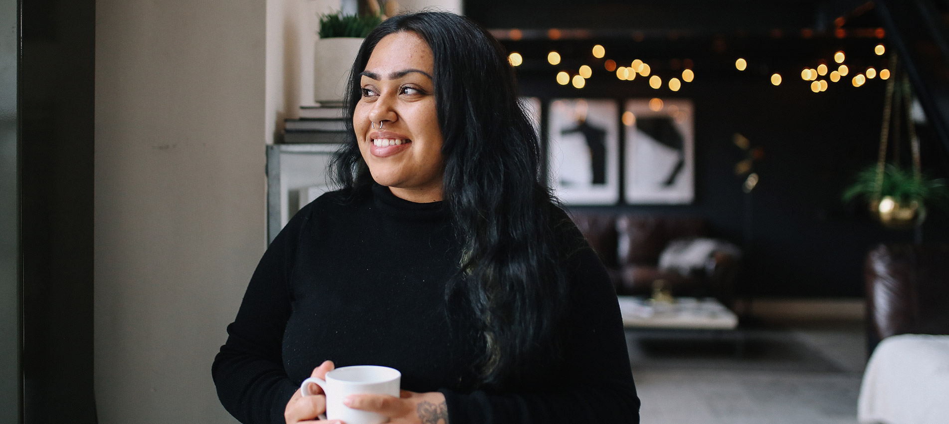 Young Woman Having Coffee