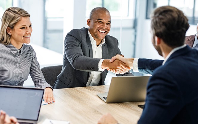 Business Meeting For Merger Or Acquisition