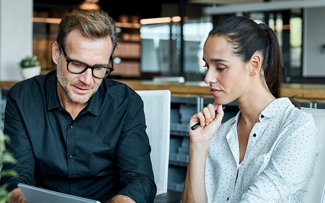 Business People Are Working At Desk