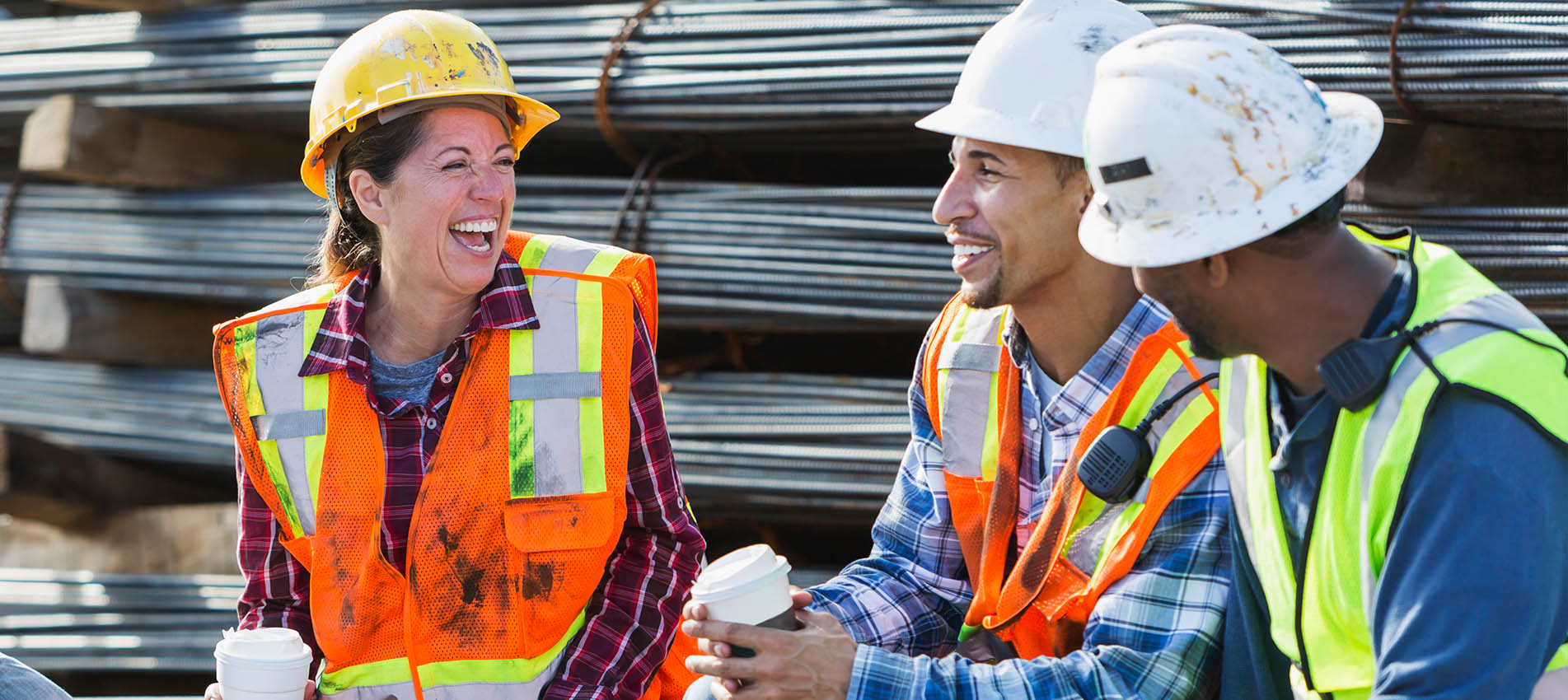Construction Workers Taking A Break