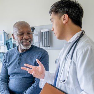 African American Senior Man Having His Medical Exam With A Doctor