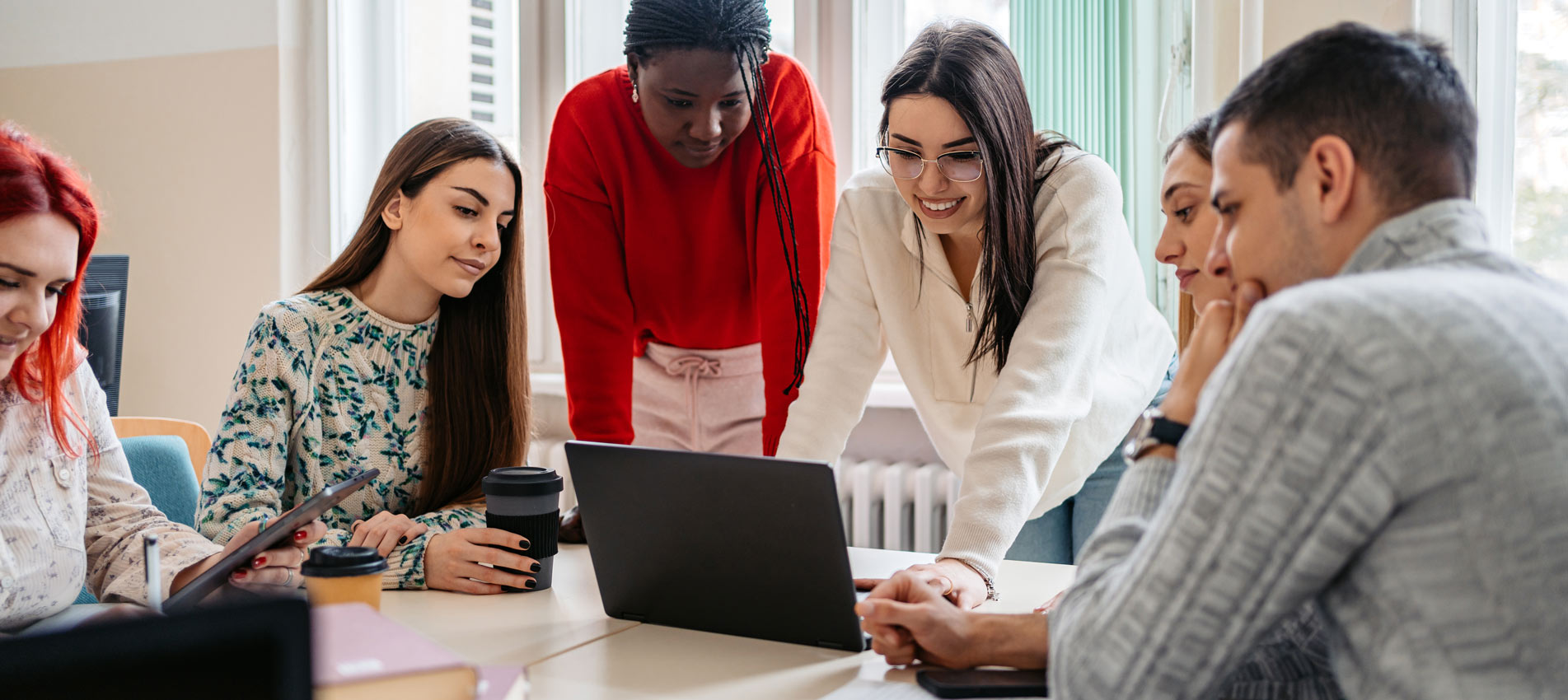 Students Studying In College