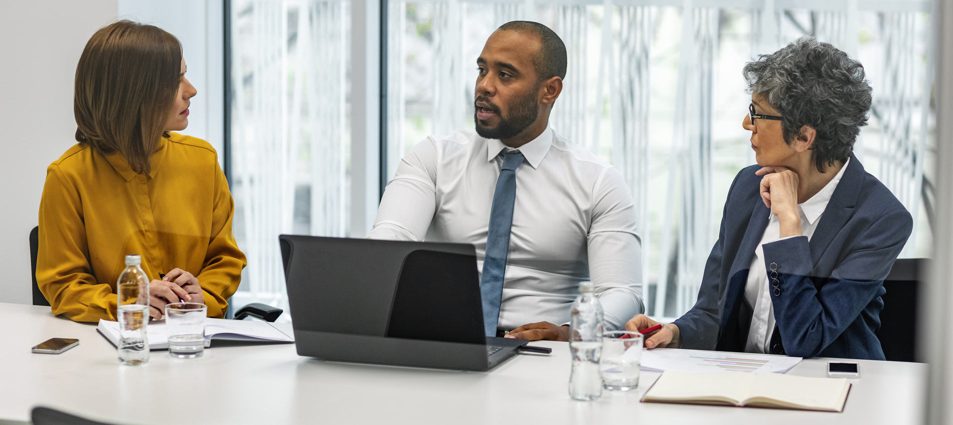 Business People Having Meeting In A Conference Room