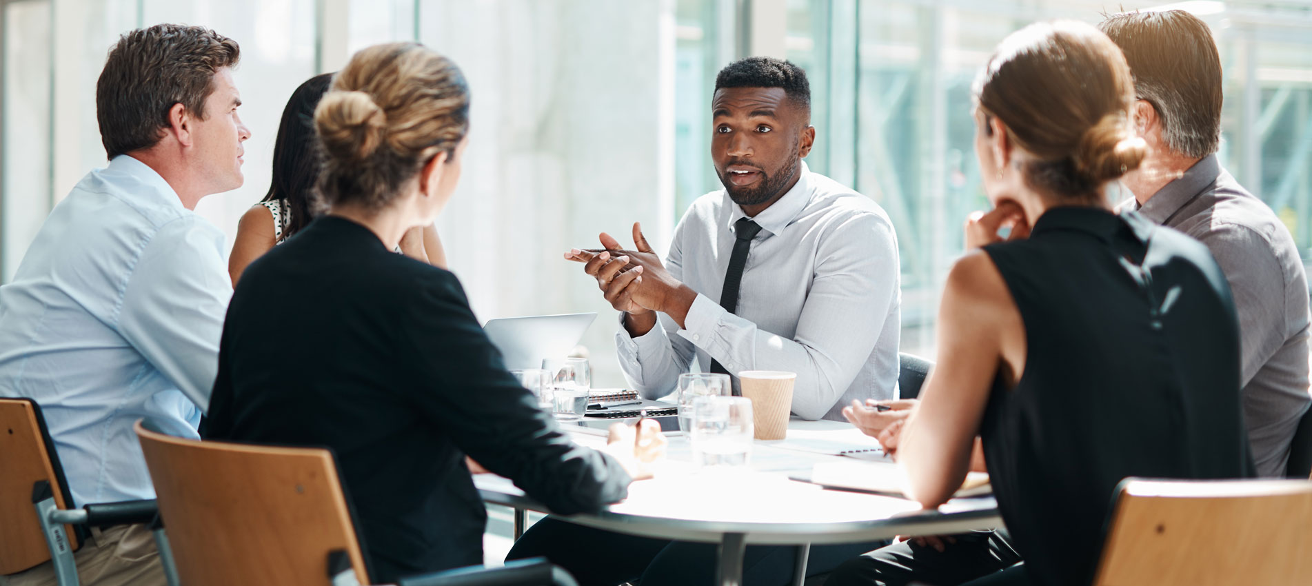 Businesspeople Having A Meeting At The Office