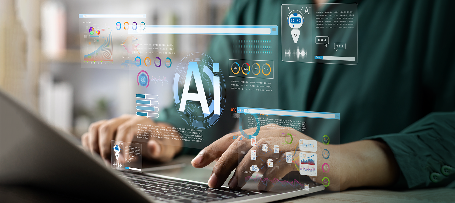 Administrative-facing AI agents graphic