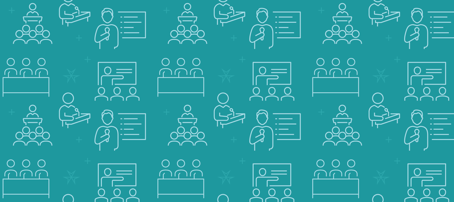 This graphic represents various activities that would feature a speaker at a scheduled event.