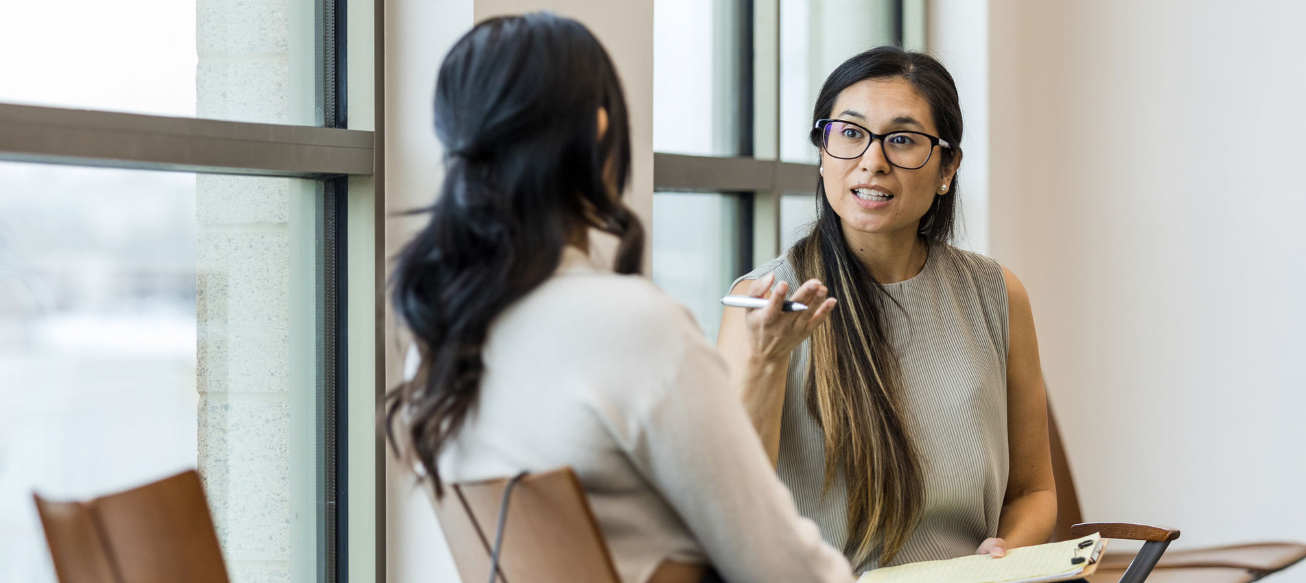 Female Counselor Gives Female Client Advice