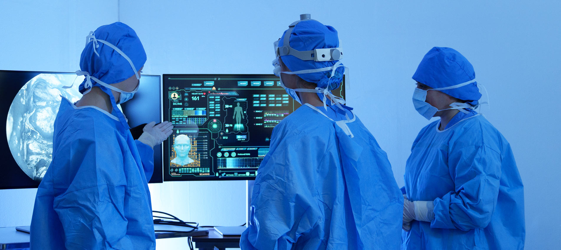 Surgeons In Modern Operation Room